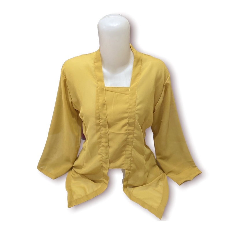 kebaya sifon polos tangan panjang kebaya sifon polos murah kebaya murah pakaian adat bali murah keba