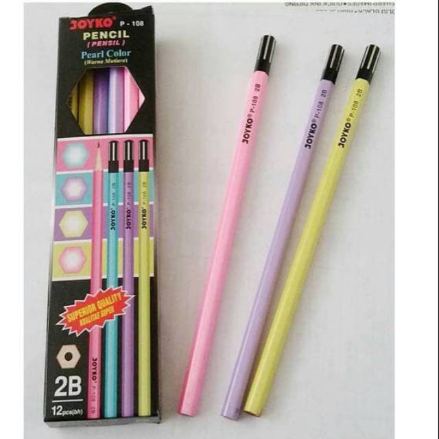 

Pensil 2B joyko P-108 pearl colour