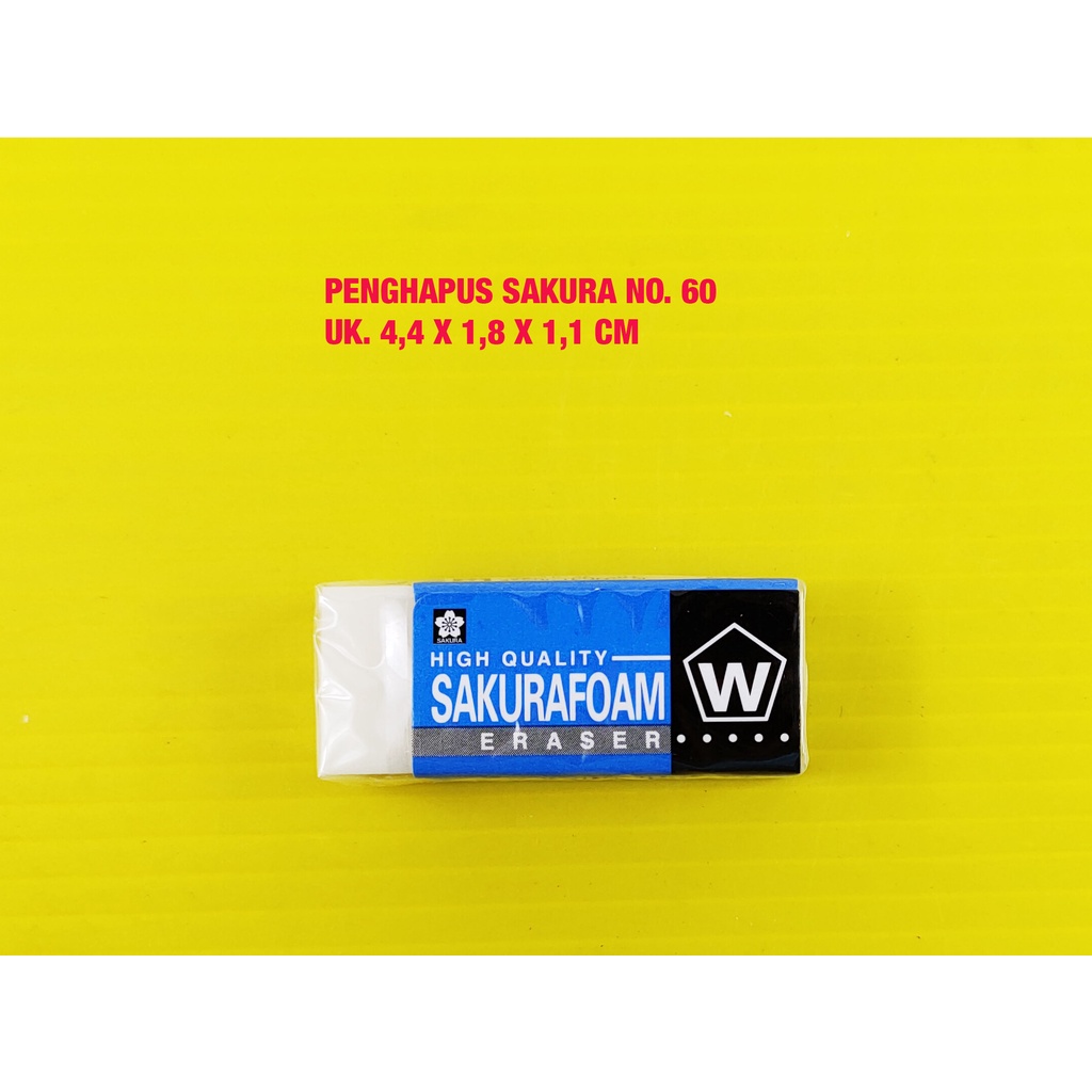 

PENGHAPUS / ERASER SAKURA NO. 60 ( 44 X 18 X 11 MM )