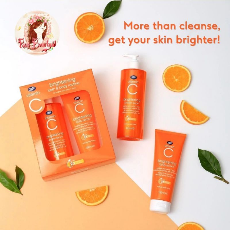 Jual READY ️ Boots Vitamin C Brightening Body Wash Serum Shopee Indonesia