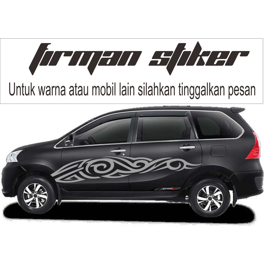 Stiker Mobil Avanza Xenia Hitam Shopee Indonesia