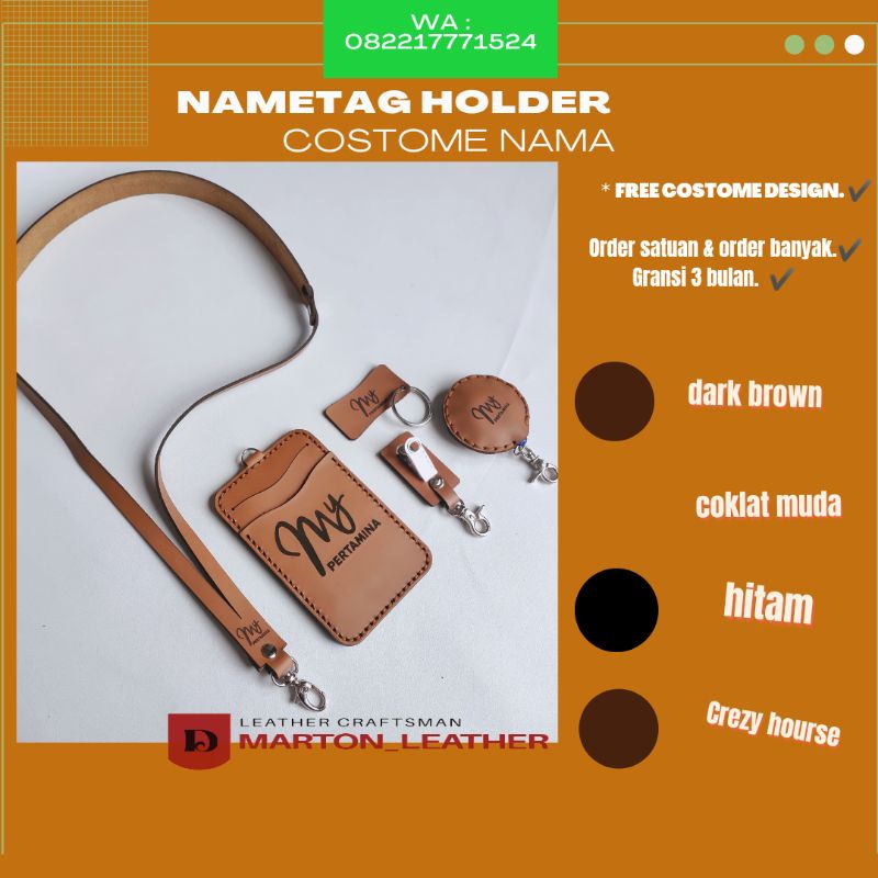 

⭐⭐⭐⭐ nametag holder gantungan id card kulit terlaris