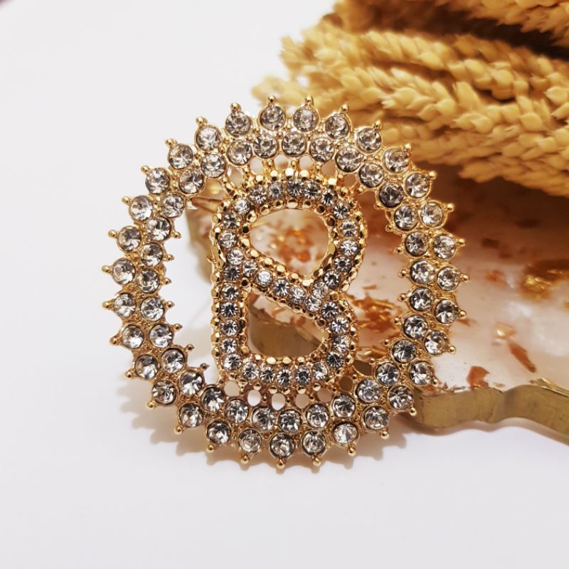 Brooch Buttonscarves KW / Bross Buttonscarves KW / Bross Button KW-02 Gold