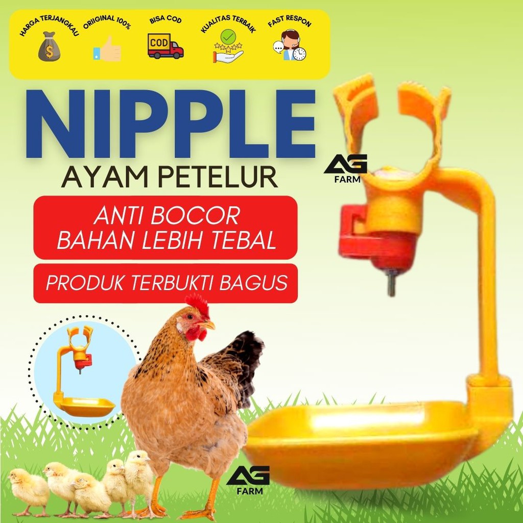 Nipel Nippel Nepel Nipple Drinker Alat Minum Ayam Petelur  AYAM PEDAGING Puyuh AG FARM