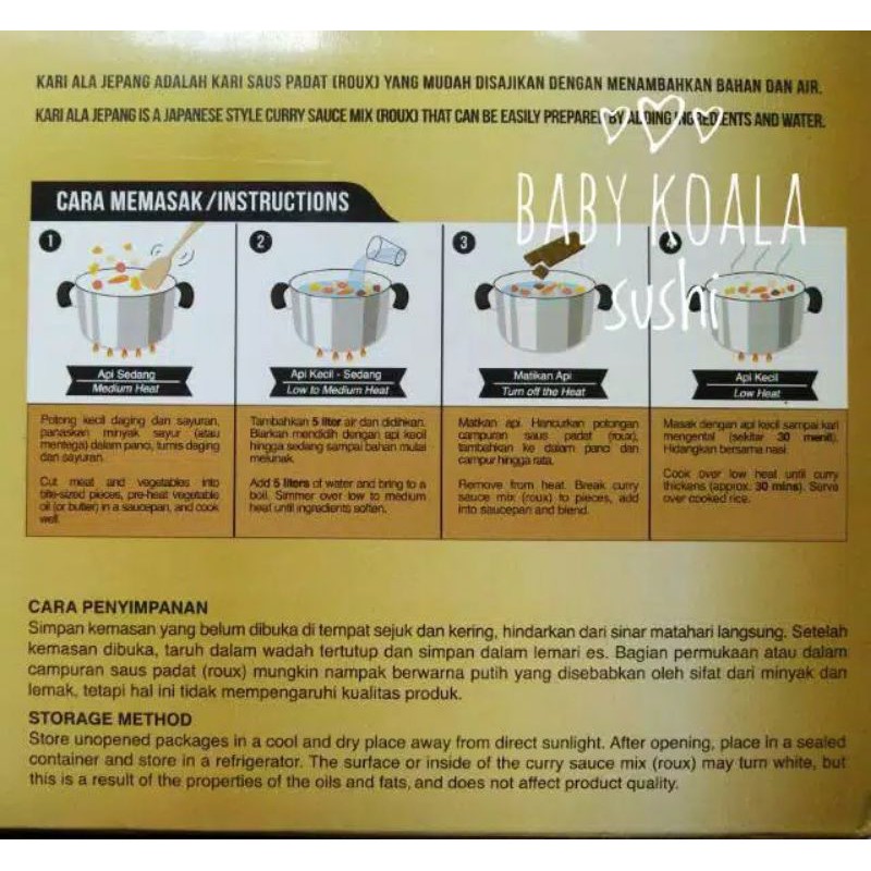 Jual House Japan Curry Roux 935 G Halal Bumbu Kari Ala Jepang 50 Porsi