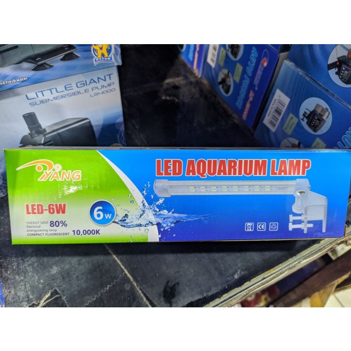 Lampu LED Aquarium Aquascape YANG LED-6W LED 6W Putih Biru