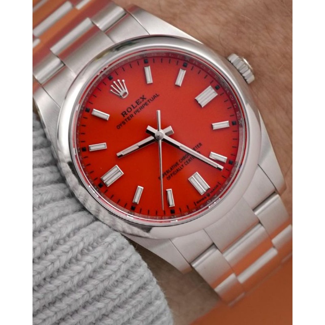 Jam Tangan Pria Merk Rolex Oyster Perpetual Automatic Silver