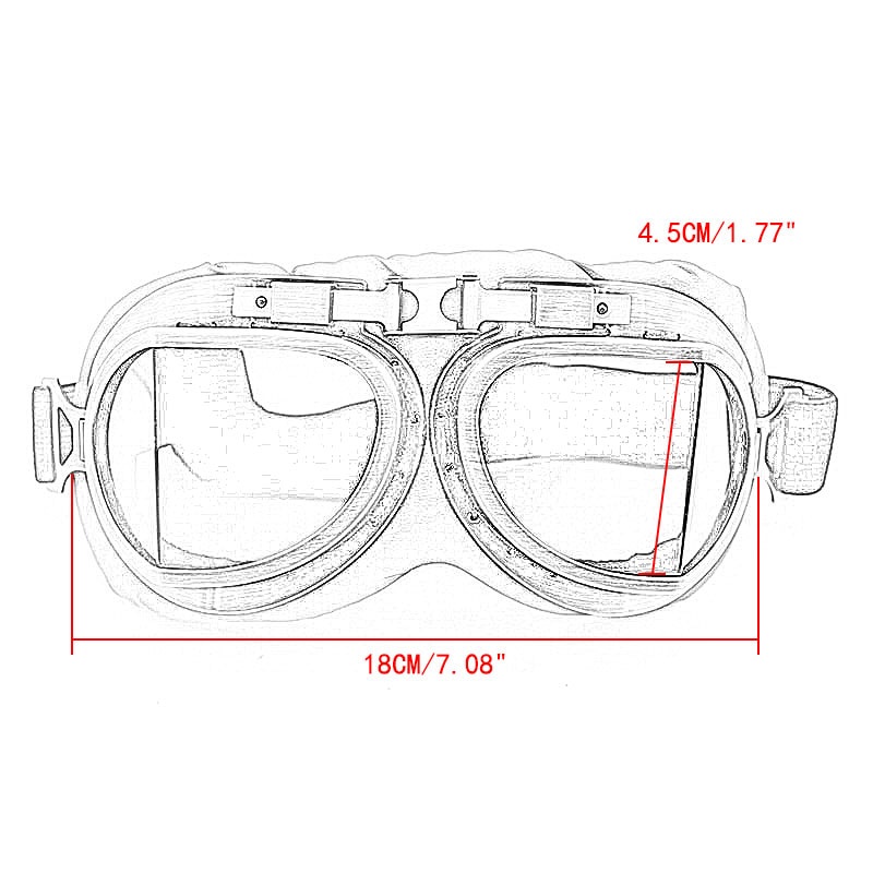 Nordson Kacamata Goggles Classic Vintage Harley UV Protection - ND1008 - Blue