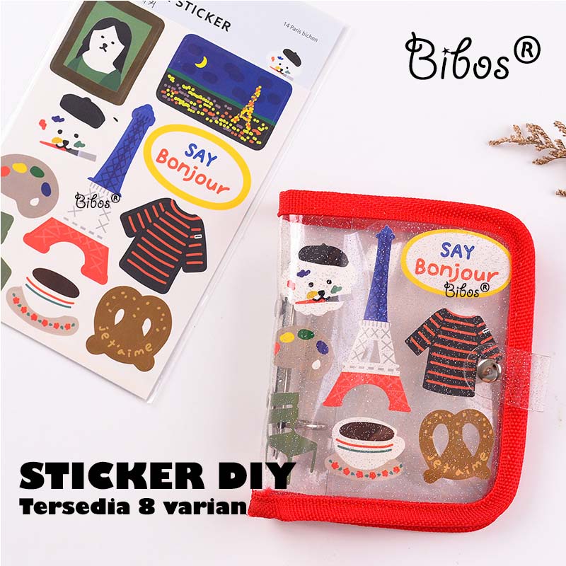 

1 PC - Sticker Aesthetic DIY Stiker Dekor HP Laptop Sticker Buku Diary Stiker Tumbler Sticker Karakter Lucu Estetik