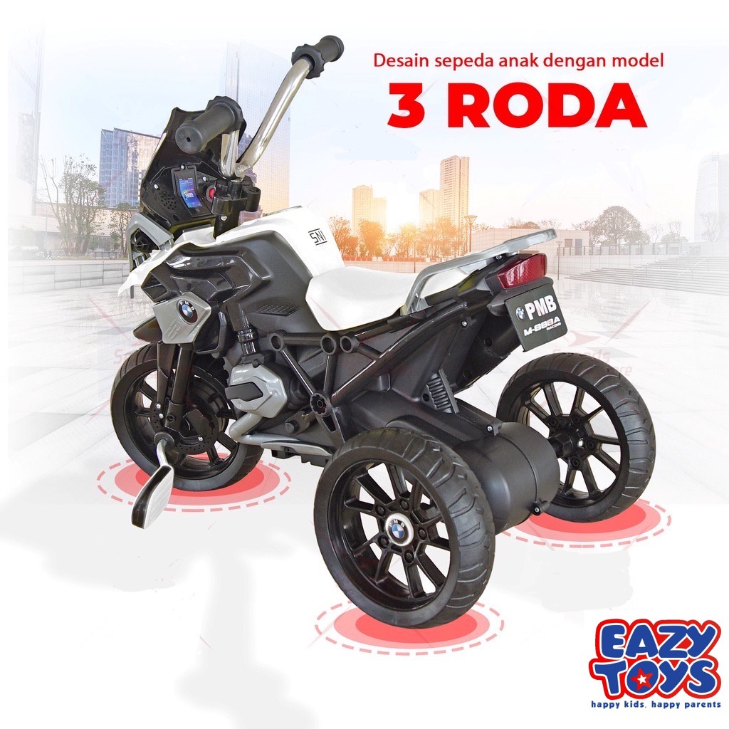 Sepeda Anak Roda 3 Tricycle PMB TYPE R M888A Sepeda Roda Tiga