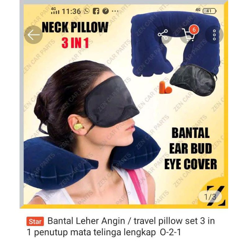 bantal tiup 3 in 1