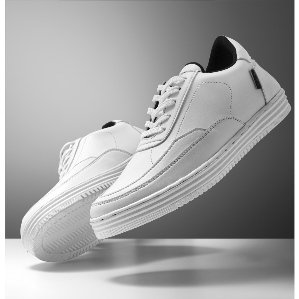 BSC 007 WHITE FORIND x Navara Sepatu  Pria Putih  Polos  