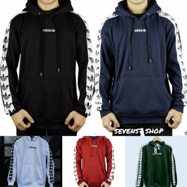 JAKET SWEATER ADIDAS 3D Hoodie Hitam Abu Merah Hoodie M L XL XXL PRIA/WANITA