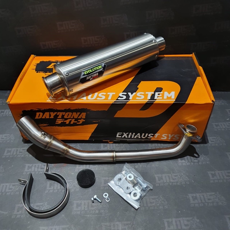 Knalpot Racing Daytona Evolution Yamaha Aerox 155 Full System