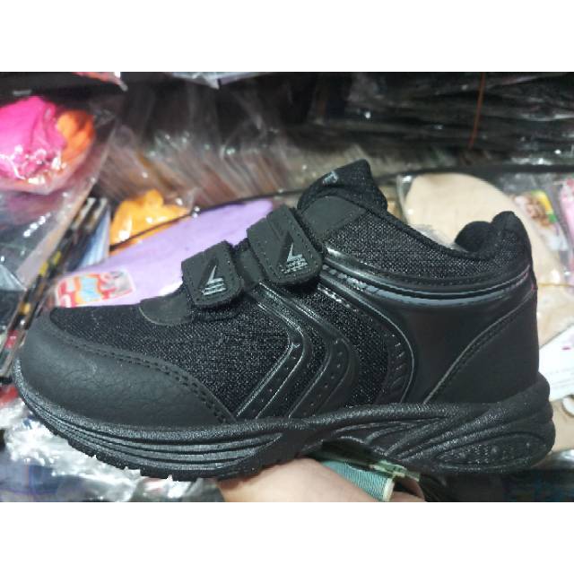  SEPATU  ANAK LAKI COWOK  FULL HITAM PRO ATT KEREN  MURAH  