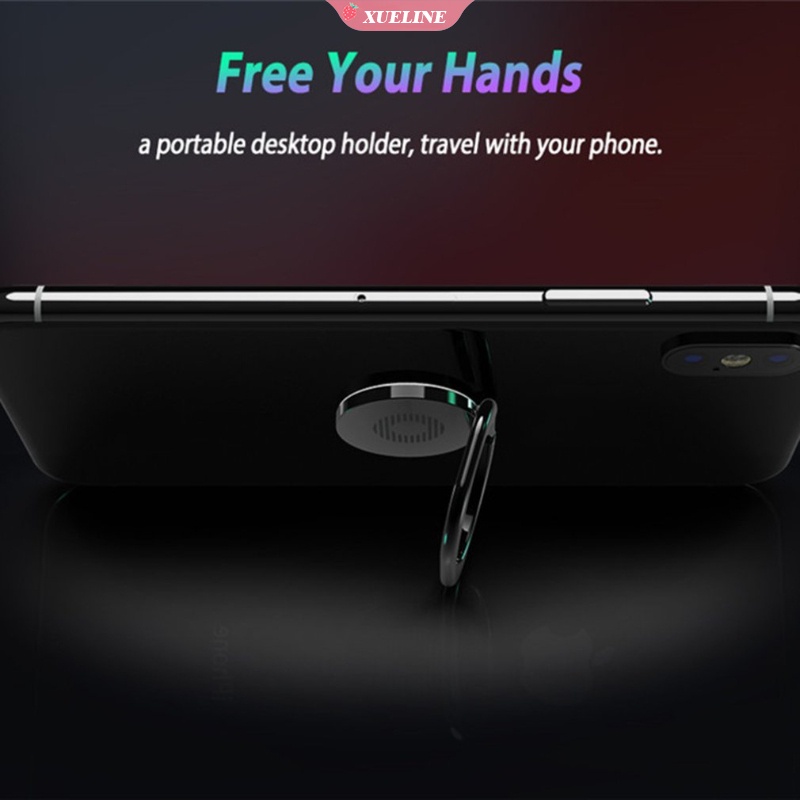 Ring Stand Holder Hp Bentuk Bulat Tipis Ringan Bisa Berputar 360 Derajat