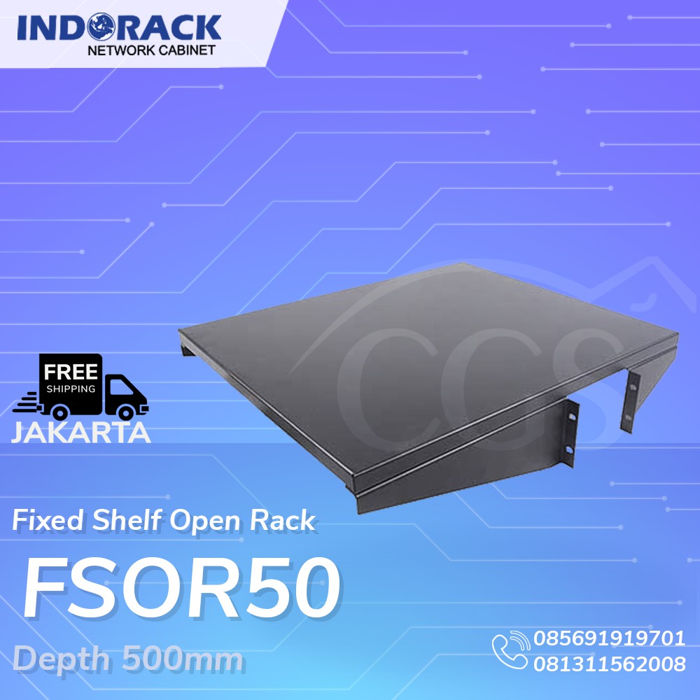 INDORACK FSOR50 Fixed Shelf For Open Rack Depth 500mm