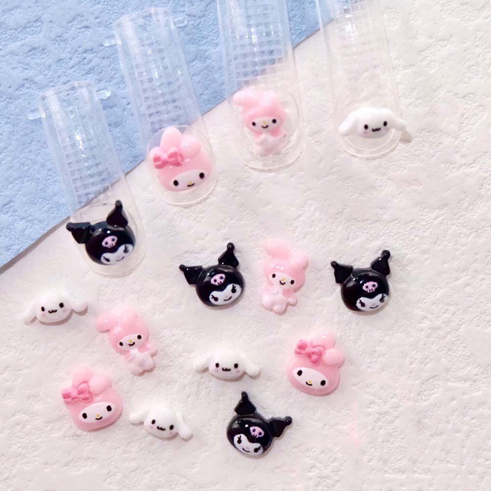 Nickolas1 3D Dekorasi Nail Art Kartun Sweetheart Kucing Jepang DIY Ornamen