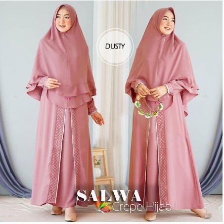 Busana muslim dress baju gamis wanita muslimah modern terbaru 2021 gamis murah remaja dewasa pesta