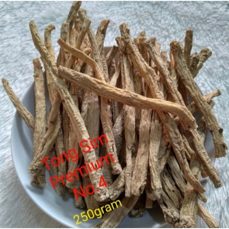 

Tong Sim Premium No. 4 (250gram) Dang Shen 250gr Tong Sim