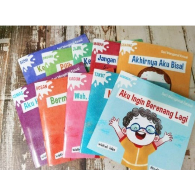 1 Set Buku Seri Mengenal Emosi Nindia Maya &amp; Watiek Ideo 100% Original