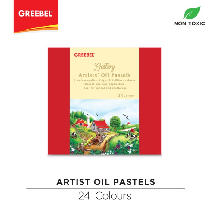 

PASTEL-DRY-OIL- GREEBEL ARTIST OIL PASTEL 24C -OIL-DRY-PASTEL.