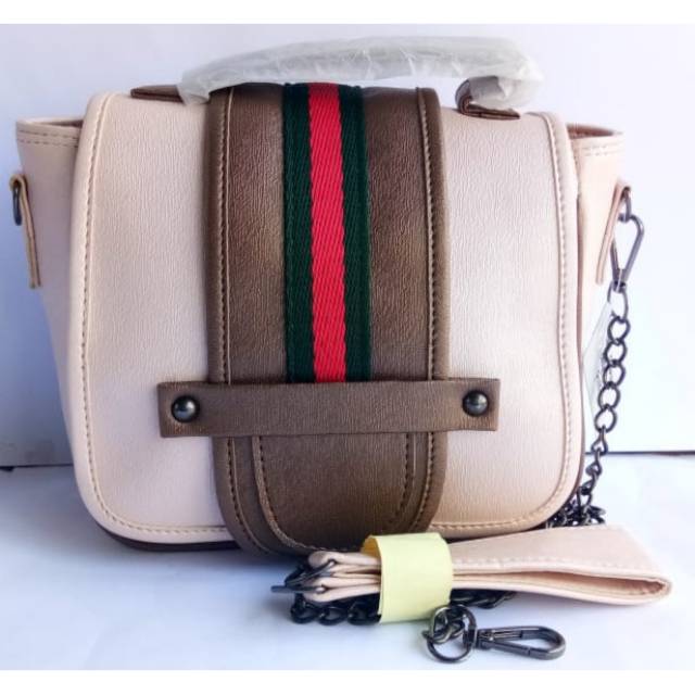 TAS SLEMPANG MOTIF SABUK DEPAN WANITA