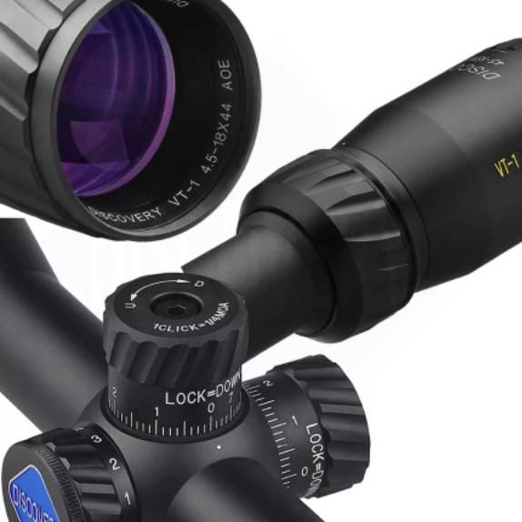 Paling diminati Telescope Discovery VT-1 4.5-18X44 AOEN Reticle Glass Riflescope Hunting - Teleskop