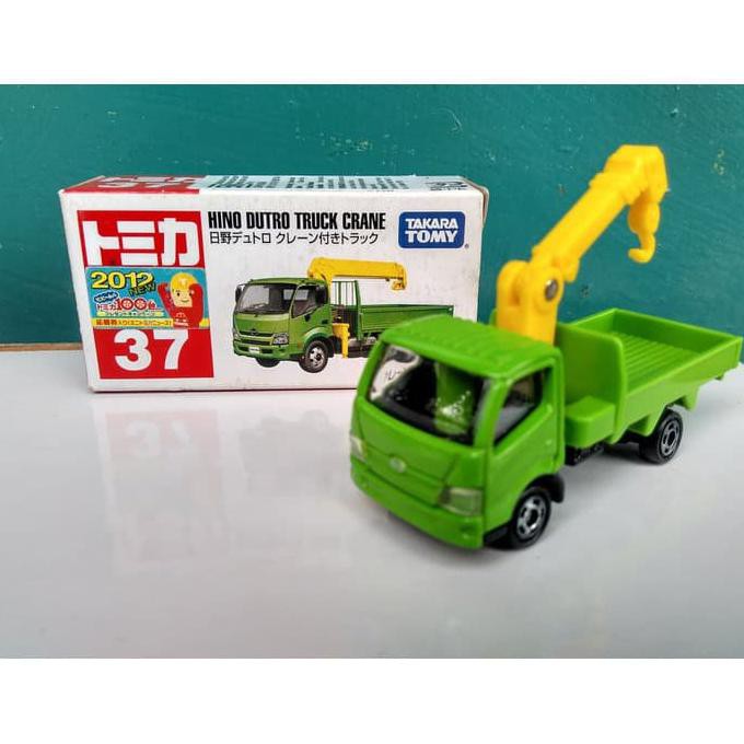 TOMICA NO 37 HINO  DUTRO TRUCK CRANE DIECAST MINIATUR  TRUK  