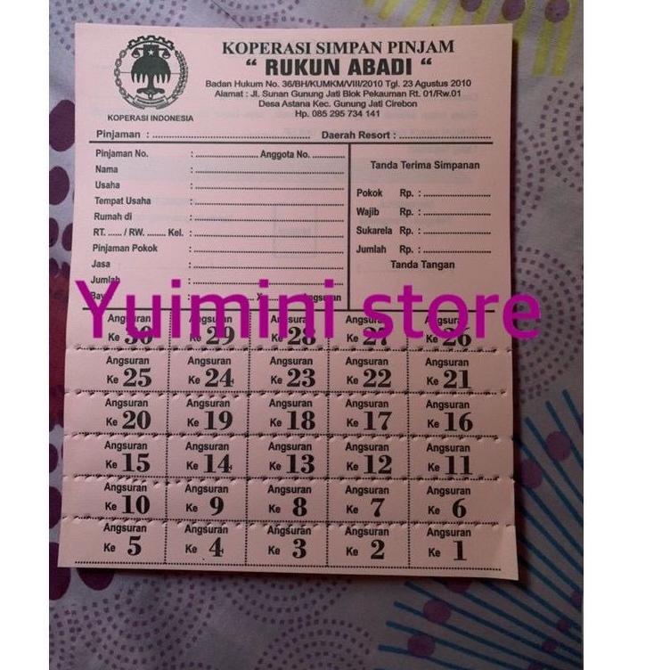 

[91] Promise buku angsuran koperasi praktis tinggal sobek ga perlu ribet catat isi 50 lembar ➹ ★★