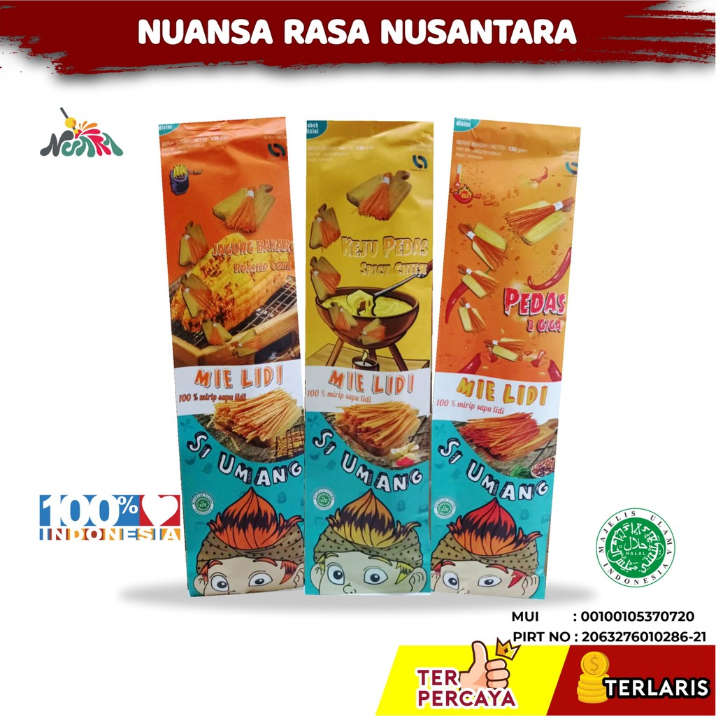 

[ TERLARIS & TERPERCAYA ] Mie Lidi Siumang (130gr) , Pelopor Lidi Kekinian , Lidi Si Umang 30cm 1