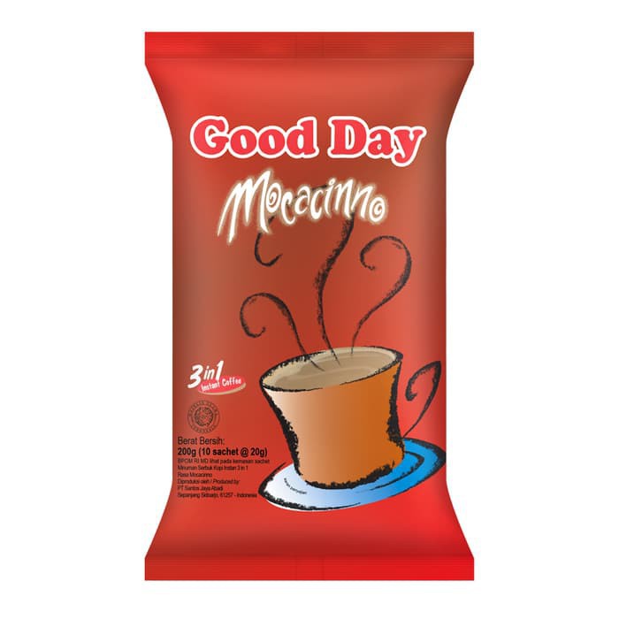 

KOPI INSTAN GOOD DAY INSTANT COFFEE ISI 10 SACHET