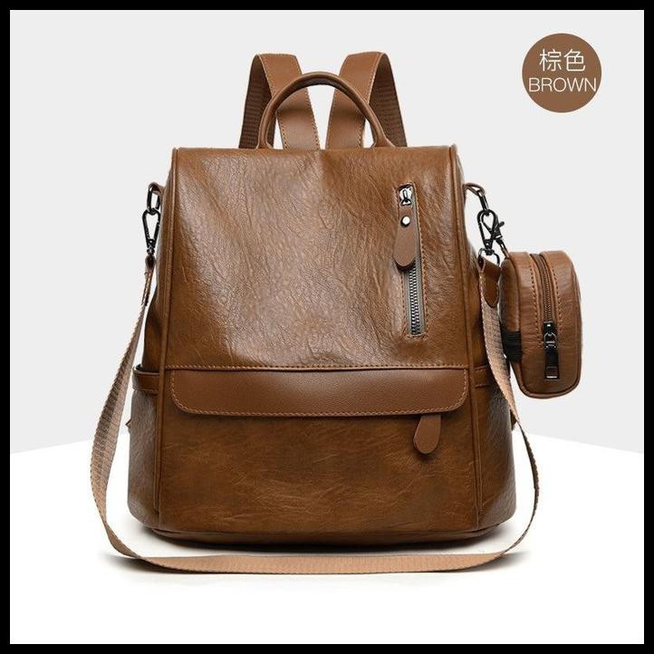 Elegan Tas ransel wanita import ori/ Tas kuliah/Tas sekolah/ +gift