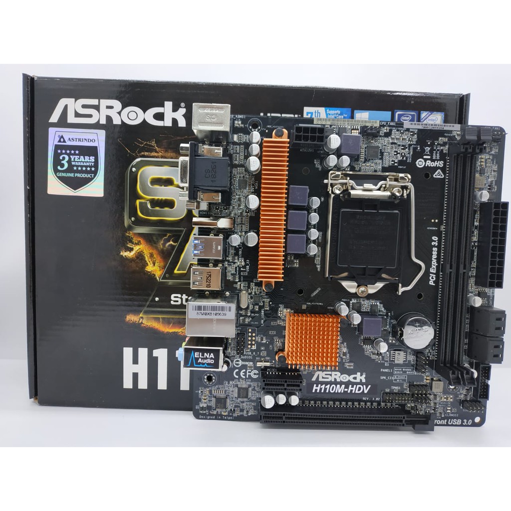 MOTHERBOARD ASROCK H110M-HDV