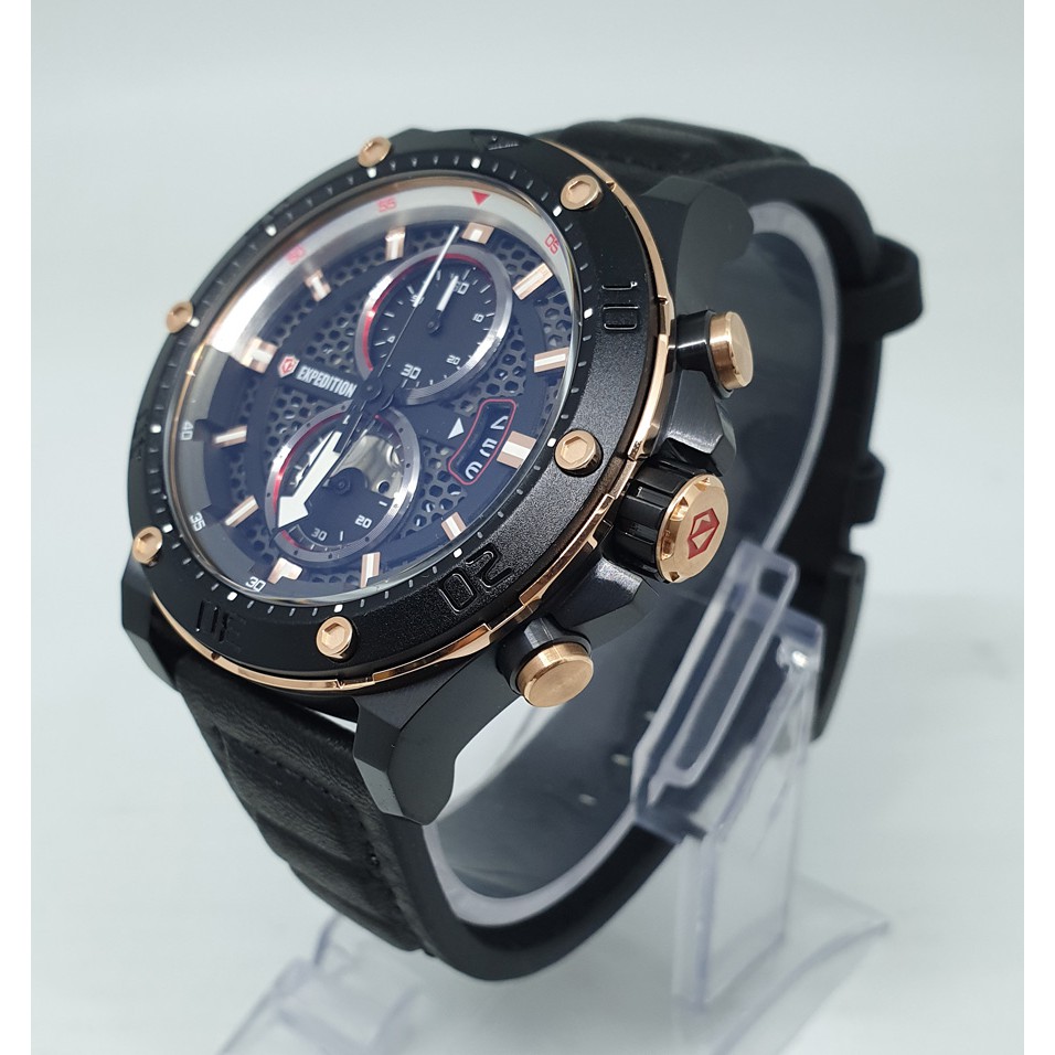 Expedition E6770 Black, Jam Tangan Pria, Original