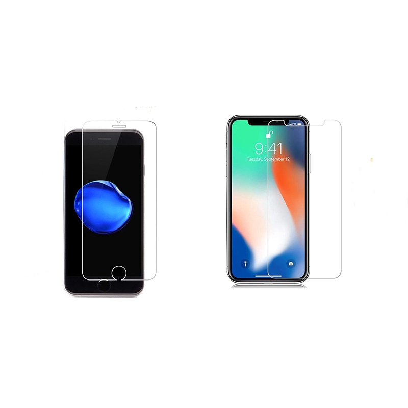 [Bayar Di Tempat]1Pc Pelindung Layar Tempered Glass Premium untuk iPhone x / 5 / 8 / 7 / 6 / Plus