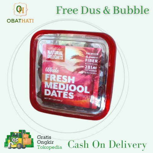 

Kurma Medjool Dates Natural Delights 454 Gram Paling Murah