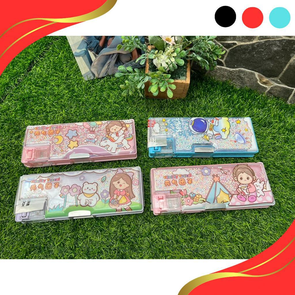

MURAHMERIAH Kotak pensil magnet kotak pensil 2 sisi kotak pensil xiao ling jingTempat pensil