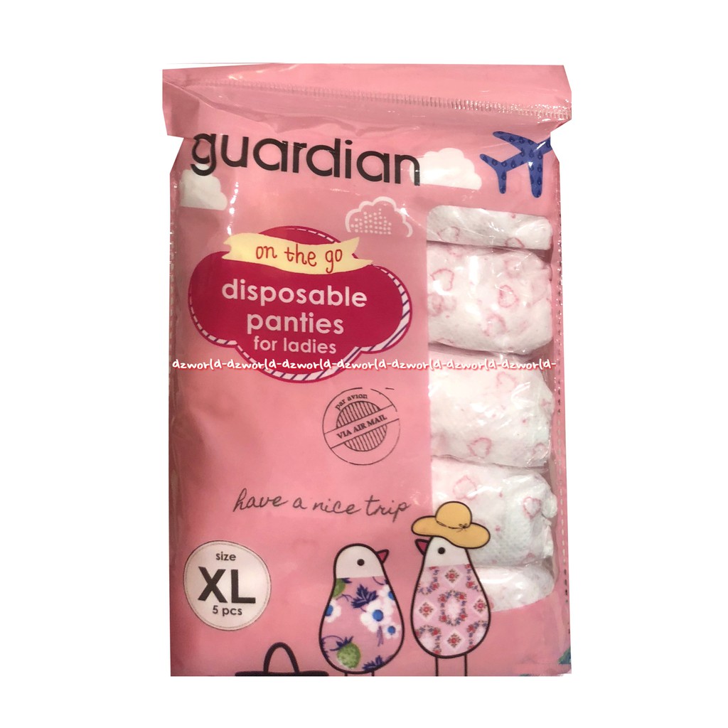 Guardian Disposable Panties For Ladies L Celana Dalam Sekali Pakai Guardian Dispo Sabel CD Underwear Under Wear