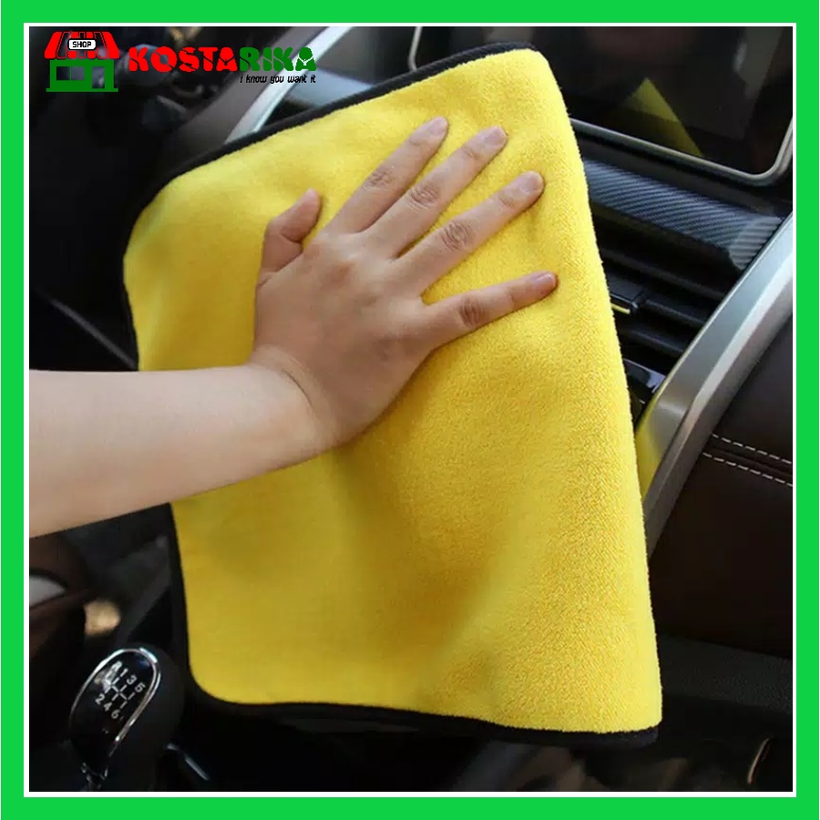Kain Lap Mobil Microfiber Lembut Tebal Anti Lecet Serbaguna