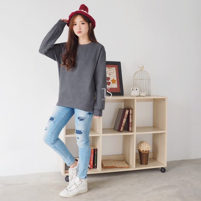 BASIC SWEATER POLOS XXL JUMBO PRIA DAN WANITA