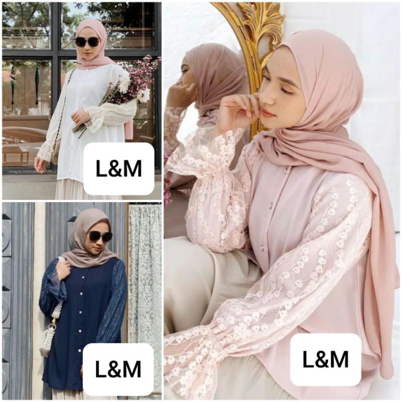 Vanilla hijab Diane Blouse