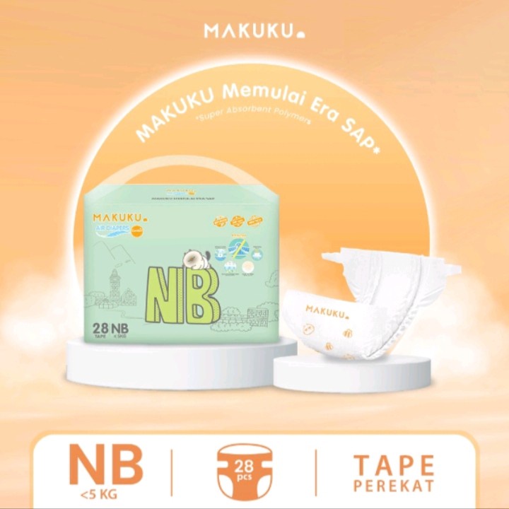 Makuku Air Diapers Comfort - Tape/Celana Popok Bayi Perekat