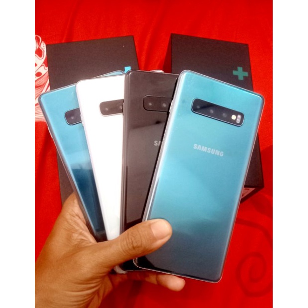 Samsung galaxy s10 plus rom128gb hp seken fullset bekas garansi resmi sein Indonesia mantap