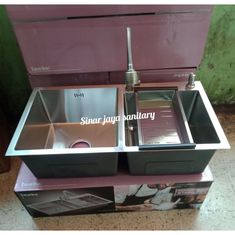 Paket sink stainless inobe 8245 &quot;ORIGINAL&quot; / kitchen sink 8245 stainless