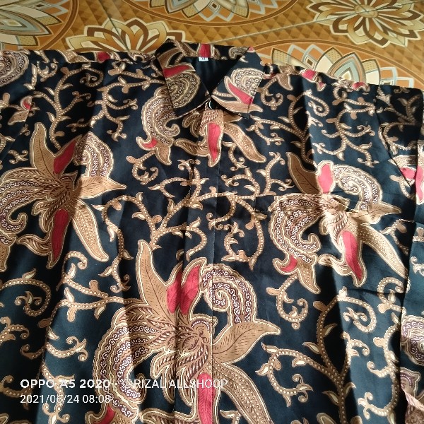 Batik Pria Lengan Panjang Full Furing Katun Baturaden - Kemeja Batik Pria Cowok Modern Premium