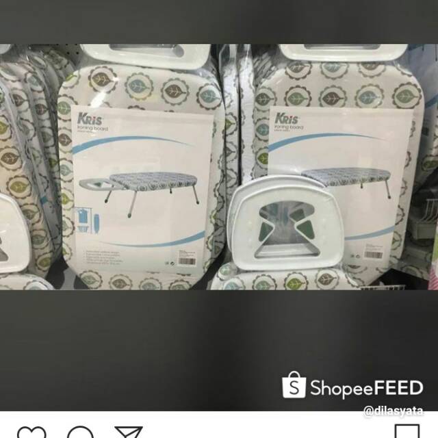 Meja setrika duduk/melantai merek kris by ace hardware