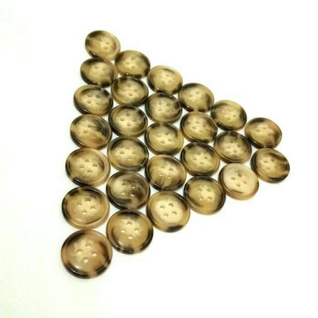 Kancing Baju Corak Macan - Kancing Baju Diameter 15~25MM isi 100pcs