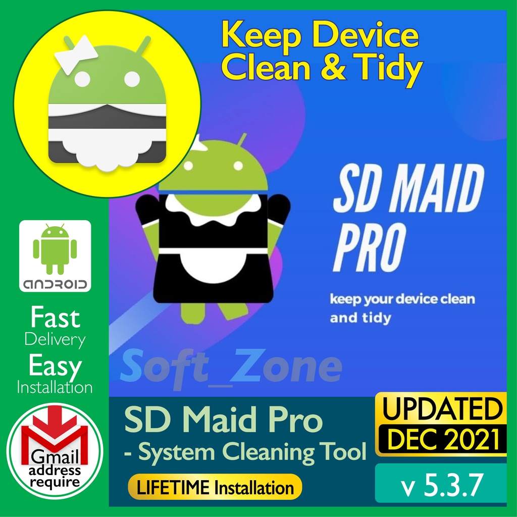

SD Md Pr - Systm Clnng Tl v5.3.7 - Kp Dvc Cln & Tdy [SmrtPhn - Andrd] - Dgtl Dwnld