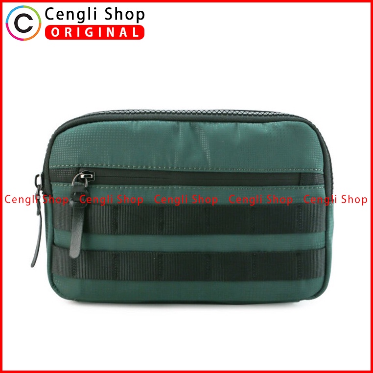 TAS SELEMPANG PINGGANG/DADA/BADAN PRIA OBERMAIN SLING WAIST/CHEST/BODY BAG ORIGINAL HIJAU GREEN OM041